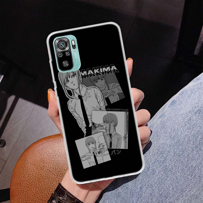 Чехол для телефона Chainsaw Man Makima Power Cover для Xiaomi Redmi Note 10 Pro Max 10S 9 9S 9T 8 8T 11T 11S 11 5G 11E 7 6 5 4X Coque Ca
