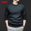 Hengyuanxiang Men's 100% Cashmere Thick Round Neck Sweater