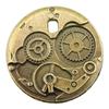 4pcs Gear Steampunk Charms Charms Antique Bronze Color Zinc Alloy 25mm