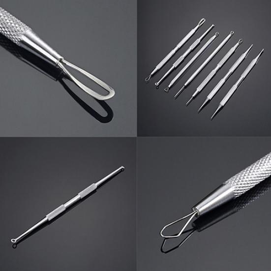 Acne Remover Tool Safe to Skin Blackhead Needle Stainless Steel Silver 10 Cm 1