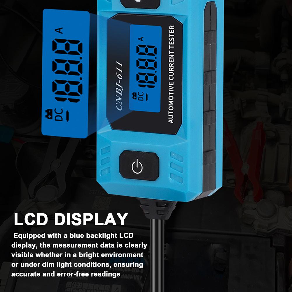 CNBJ 611 Automotive Fuse Current Tester Car Leakage Analyzer Fault Tester Automotive Fuse Current Testing Tool Blue