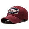 Fashion retro washed old letter curved brim baseball cap men and women outdoor travel sunshade sunscreen cap