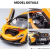 1:32 600LT 765LT Модель Литая из Сплава Машинки Игрушки Украшение Открывающиеся Двери Звук Свет Оттянуть Назад Миниатюрный Транспорт для Детей Идеальный Подарок