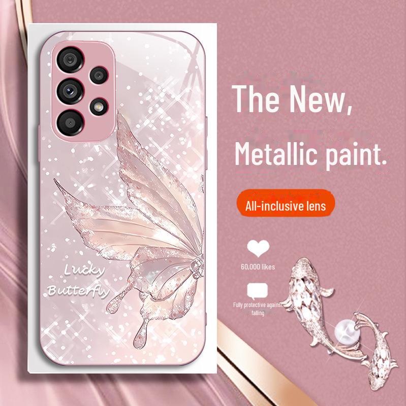 Чехол-бабочка для Samsung S20FE Crystal: Стильный, устойчивый к падениям, градиентный дизайн для S8, S21, S40 — комплексная, ультра-жидкая защита (22in).