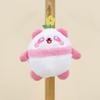 Cute Panda Plush Toy Keychain Short Plush Stuffed Doll For Couples