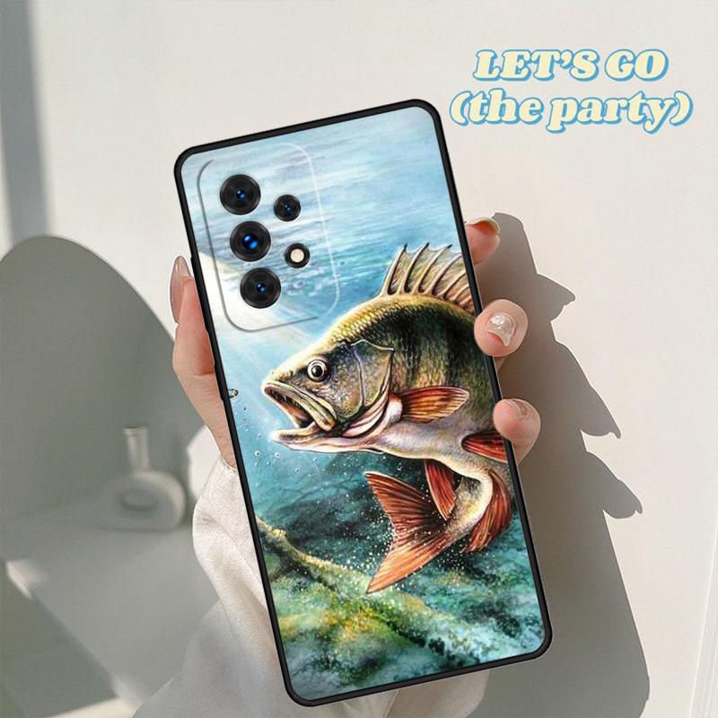 Fish Fishing phone case For Samsung Galaxy A42 A31 A40 A51 A71 A32 A80 A91 A52 A72 A73 A20e A21S A50 A70 A11 A12 Cover