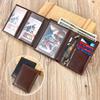 Genuine Leather Wallet Men's High-end Short Wallet Coin Purse Anti-demagnetization Bag