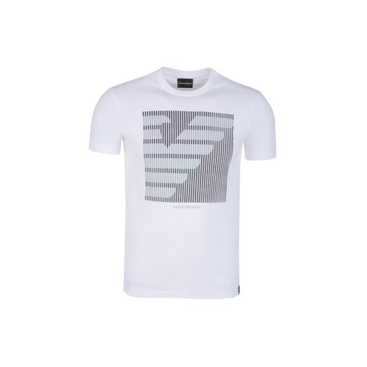 Emporio Armani Футболки Мужские Белые С Круглым Вырезом Умеренный Прямой Крой 3Z1T89-1J00Z-0100