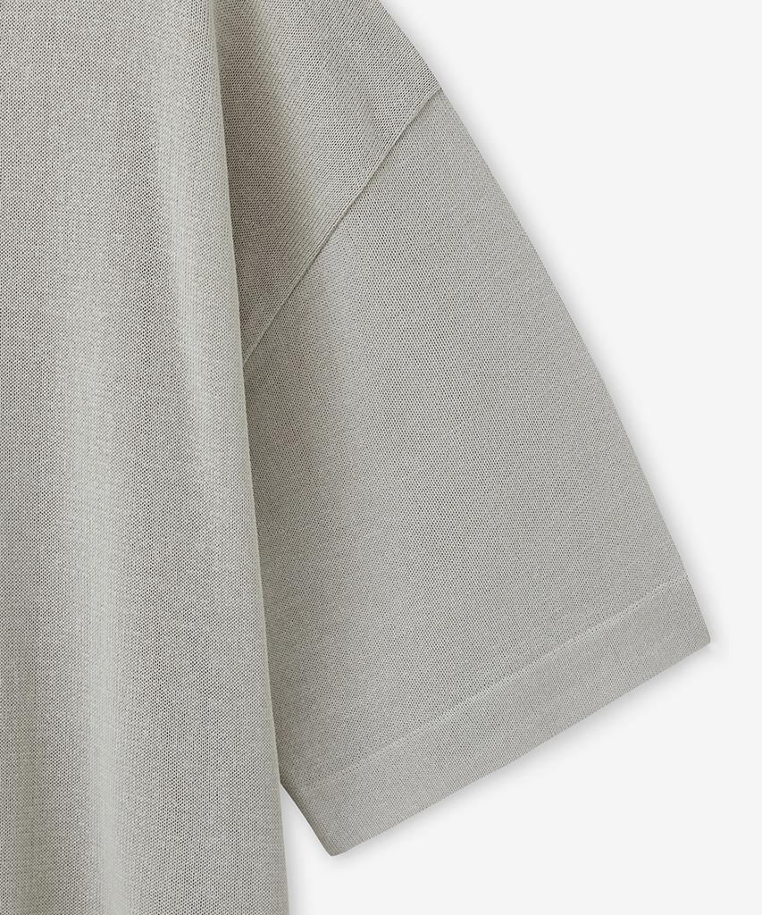 BLOND9 Cool Essential Round Neck Short Sleeve Knit_Sand