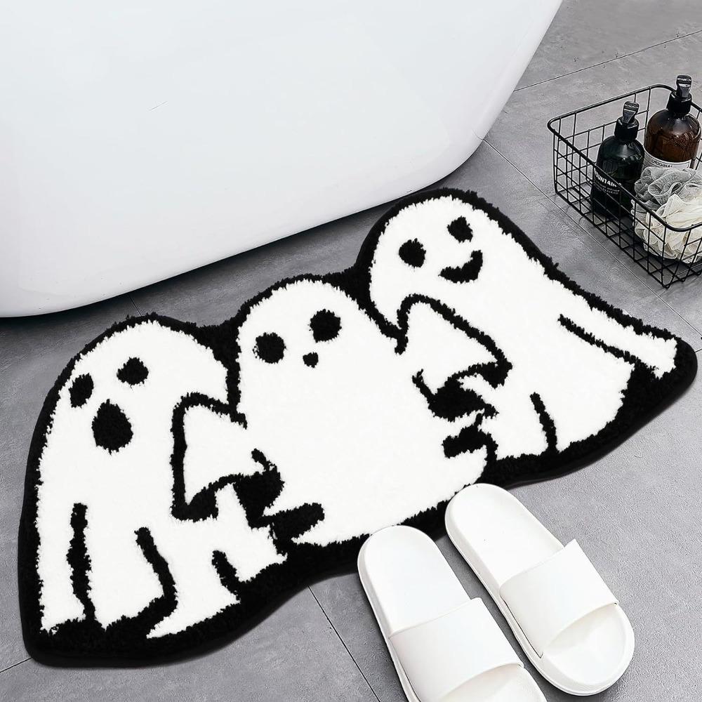 New Imitation Cashmere Door Mat Floor Decorative Anti-slip Bathroom Mat Ghosts Goblins Floor Mats Halloween