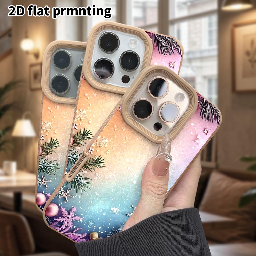 Phone Case: Lambskin 2D Flat Samsung Galaxy A34 A35 M05 M06 S20 S22 S21 FE Plus 5G Protective Case, Gradient Christmas, Christmas and Halloween Gift