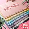 Book Cover & Ring A4PP Colorful Binder Spiral Ring Transparent Plastic Stationery Office Supplies