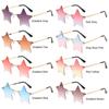 For Women & Men Pentagram Eyewear Party Glasses Sun Glasses Star Shape Rimless Sunglasses