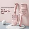 Voluminous High Crown with Large Barrel Curls Massage Comb for Women's Home Use
