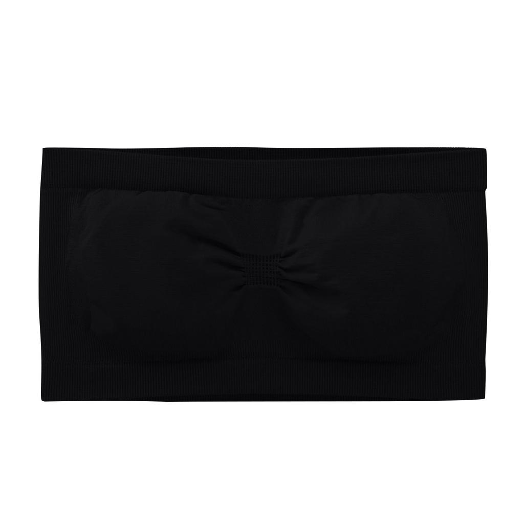 Women's Strapless Bra Solid Color Sexy Light And Thin Inner Tank Top Without Chest Pad, Steel Ring