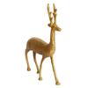Brass Standing Deer Statue God Home Decor Murti Idol for Home Temple Puja Office Shop Counter Decorative Showpiece Vastu and Return Gift 9 Inches