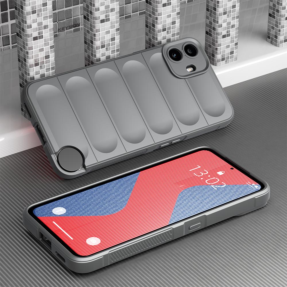 KEYSION Противоударный матовый чехол для Nothing CMF Phone 1 Противоскользящий мягкий силиконовый чехол для телефона Nothing CMF Phone 1
