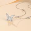 Ожерелье Phantom Butterfly, женская легкая роскошная модная универсальная цепочка на ключицу, бриллиантовый бластер, ювелирный подарок