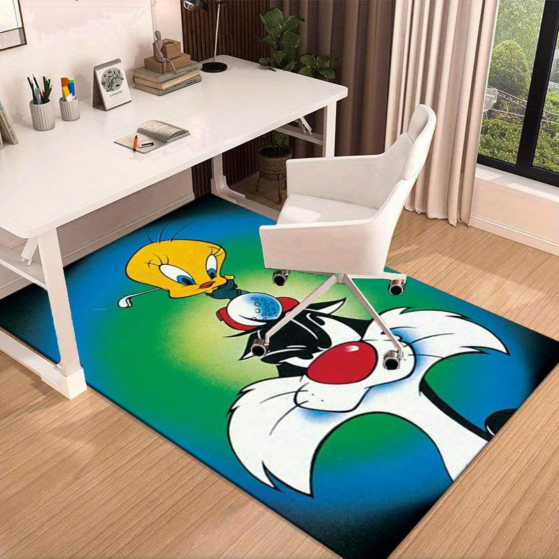 Cartoon rabbit Yellow Bird Carpet, Chair Rug,Rug for Office Bedroom living rooms, Doormat decor Fan Gift Christmas Gift
