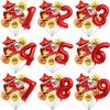 1 набор воздушных шаров Пожарная машина, Красный, 32 дюйма, Шарик с цифрой, Шары в виде пламени для Детского душа, Праздника в честь дня рождения Пожарного, Украшение
