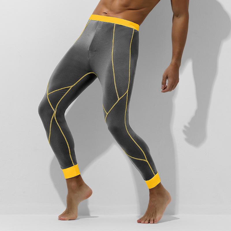 Мужские облегающие брюки из хлопка и шерсти — теплые и легкие брюки для осенне-зимних тенденций