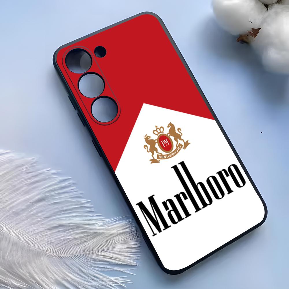 Чехол для телефона Cigarette-M-Marlboross для Samsung S25 Ultra S24 S23 S22 S21 S20 Plus Fe Galaxy A54 A53 A34 A25 Силиконовый чехол