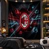 Wall Hanging Tapestry AC Milan Print Cloth for Living Room Bedroom Home Decor