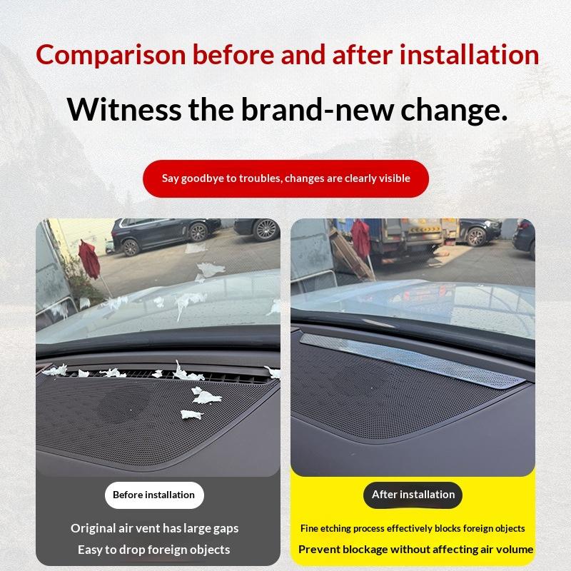 For Tank 500 Hi4-T Hi4-Z Intelligent 26 Car Instrument Panel Air Outlet Mask High Quality Stainless Steel Ventilation Dust Cover