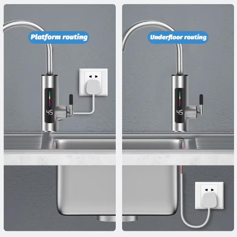 3000 Вт 220 В Электрический кухонный водонагреватель кран из нержавеющей стали светодиодный цифровой мгновенный кран для горячей воды нагреватель холодного отопления кран