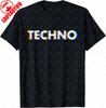 Техно Музыка Оптическая Иллюзия Глитч Триповый EDM Рейв Футболка Винтажная Женская Одежда Y2k Топы Ropa De Mujer Стиль Харадзюку Футболка