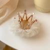 Vintage 3D Crown Lace Hair Pin Clip Princess Kawaii Children Girls Decroative Hairpin for Kids Birthday Party Accessories Gift
