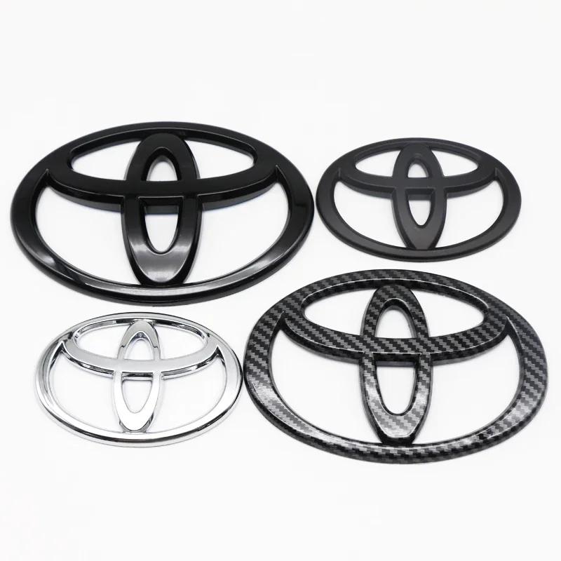 3D ABS Car Front Grille Trunk Logo Sticker For Toyota RAV4 Camry Corolla Levin Yaris Reiz Vios Highlander CHR Avalon Accessory