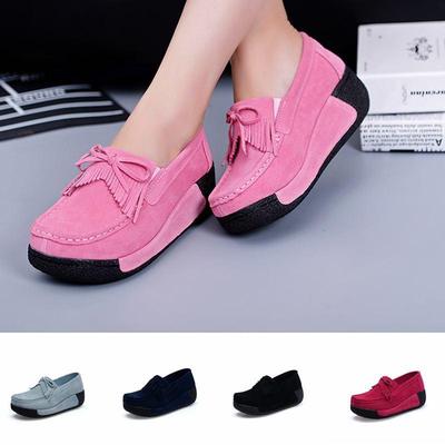 Летние женские лоферы из натуральной замши