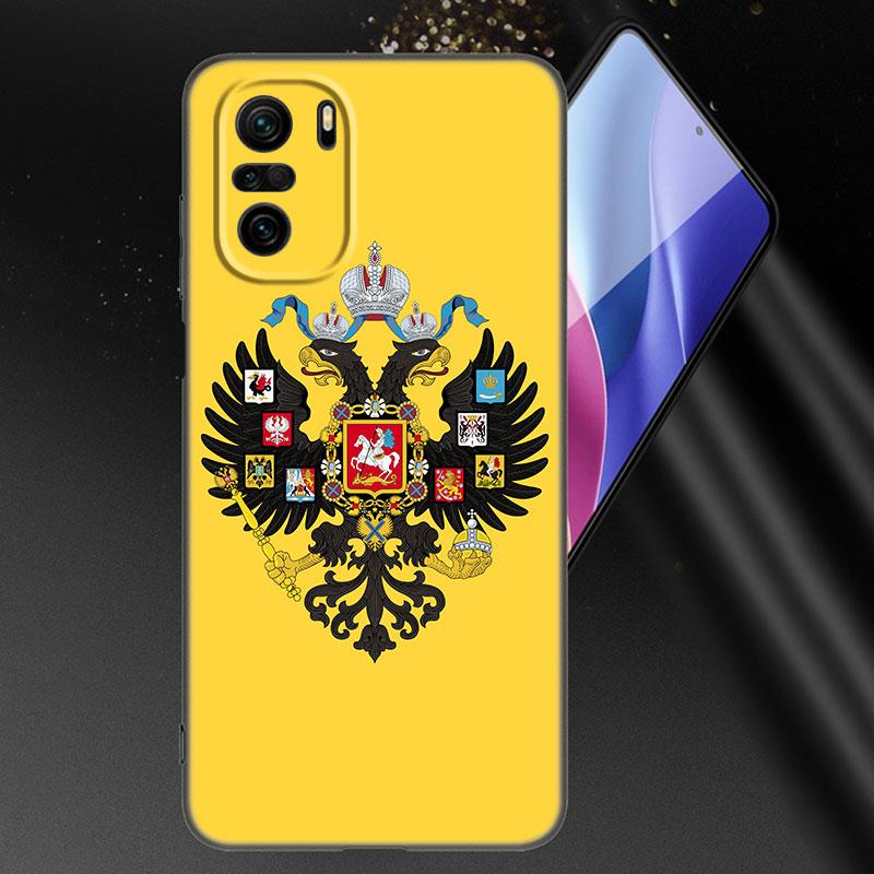 Чехол для телефона с эмблемой российского флага для Xiaomi Mi POCO X3 NFC GT M4 M3 12 11T 10T Pro A3 11 Lite NE 5G 12X 11i F3, черный чехол