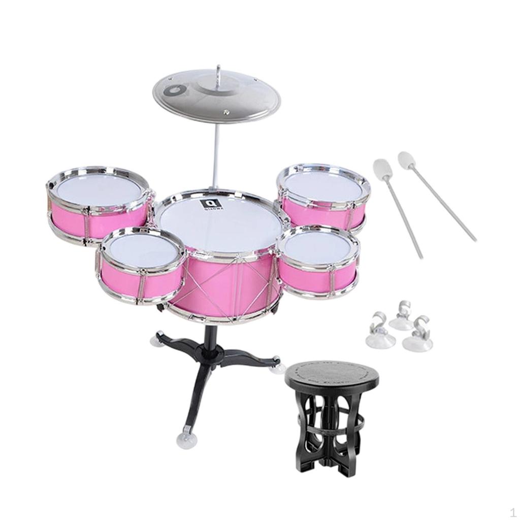 Child Jazz Drum Set Musical Toy Early Educational Simulation Percussion Instrument for Kids