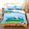 Snoopy Anime, Home Bedroom Comforte Nordic polyester material, suitable for children and adults, 3-piece set