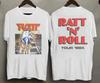 Винтажная футболка 1984 года Ratt N Roll Tour Out Of The Cellar Глэм-металл Двусторонняя