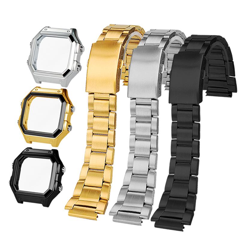Мод-комплект AE1200 корпус для Casio 3299 AE-1200 AE-1300 нержавеющая сталь безель металлический ремешок Браслет зеркало водозащитное кольцо винты Запчасти