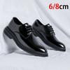 6/8cm Classic Men Derby Shoes Platform Height Increase Dress Shoes Formal Business Elevator Shoes British Wedding Suit Shoes