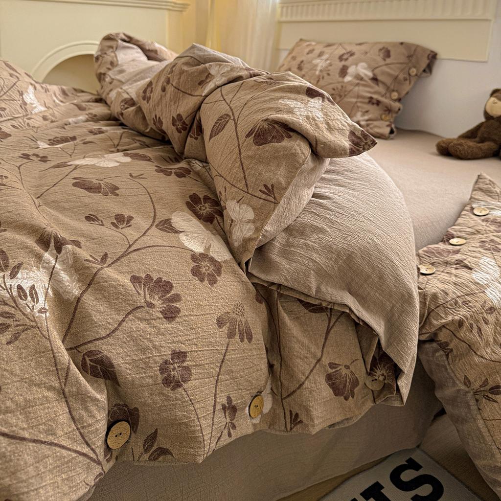 Комплект постельного белья Принцесса Простой цветочный пододеяльник наволочки простыня одинарный полуторный двуспальный королевский размер домашний декор комплект постельного белья