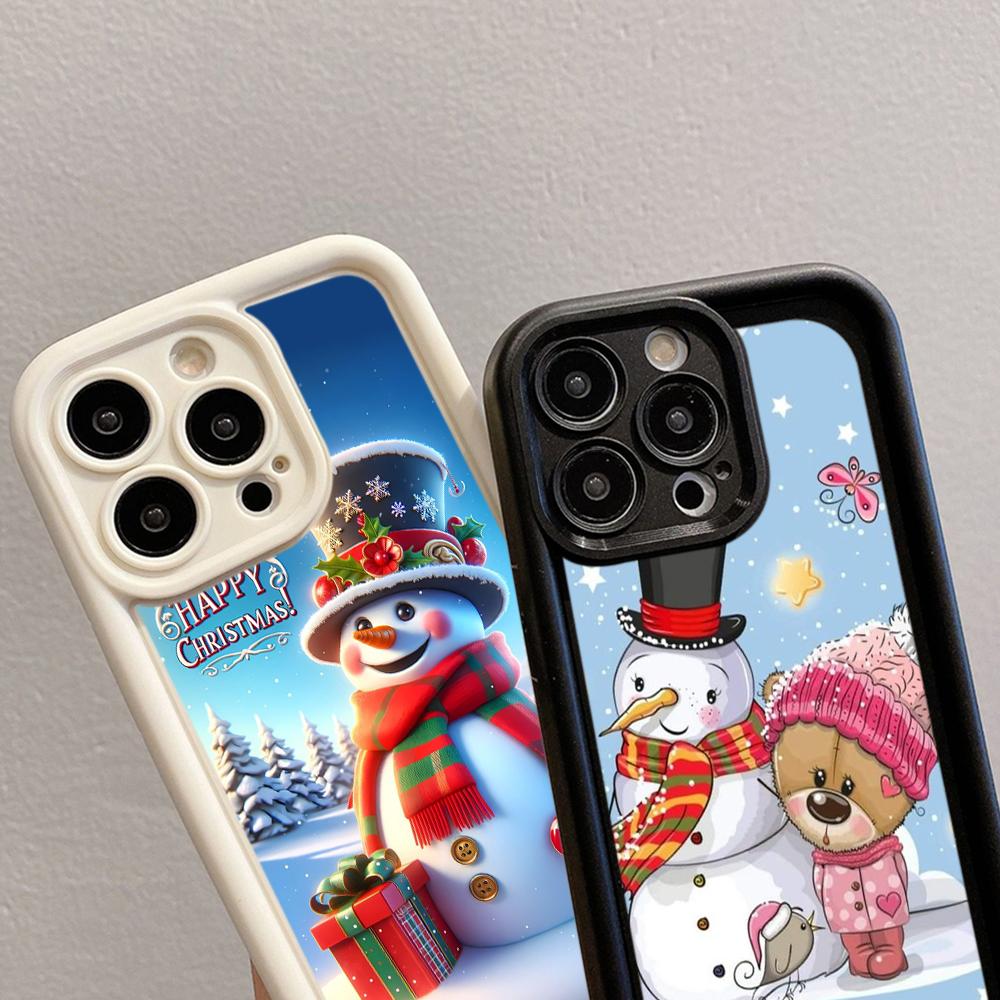 Чехлы для телефонов Ae107 Happy New Year Christmas для Xiaomi 14T 12 11 Lite 5G NE Redmi 13C 14C 9C 9a A2 A3 Note 12 Pro 11s Angel Eye Ladder Protective Cover