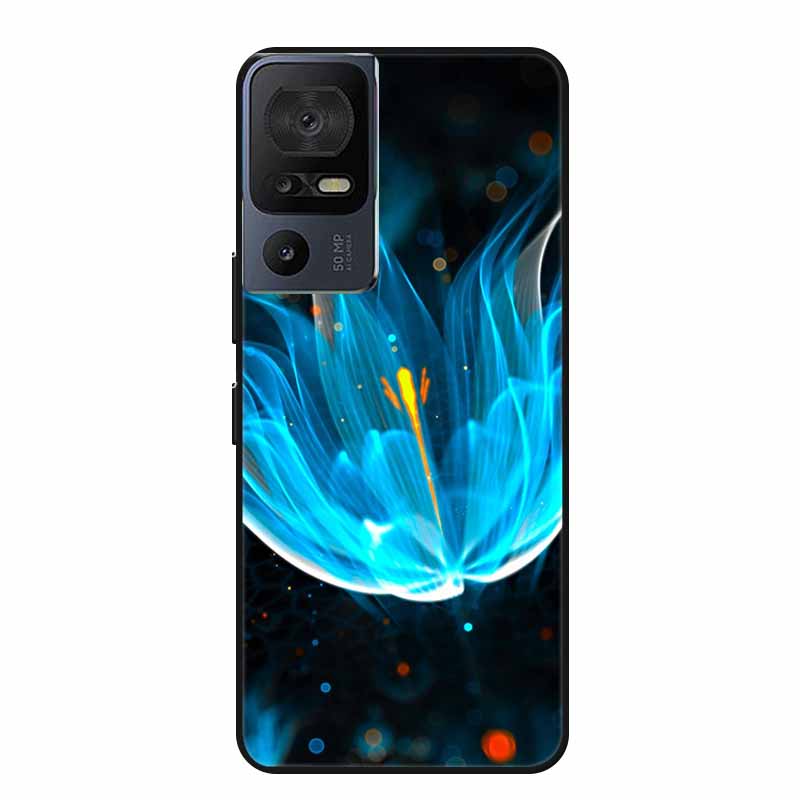 Чехол для телефона TCL 40 SE 40SE Coque Черный Силиконовый Мягкий Задний Чехол-Крышка Для TCL 40 SE Чехол Funda Для TCL40SE Capa 6.75" Оболочка
