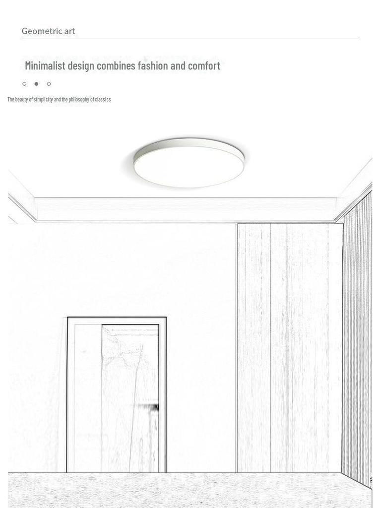 Умный светодиодный потолочный светильник для защиты глаз, спальня и гостиная, минималистичный дизайн Macaron