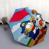 1pc Garfield & Odie Pirate Adventure: Automatic Opening Umbrella with Foldable Design, Iron Frame, Outdoor Use, Perfect Gift for Fans, Travelers, Dail