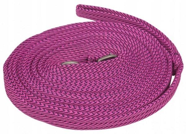 York STRIPE lunge line for horse 7.5m PINK work with horse, lead rope