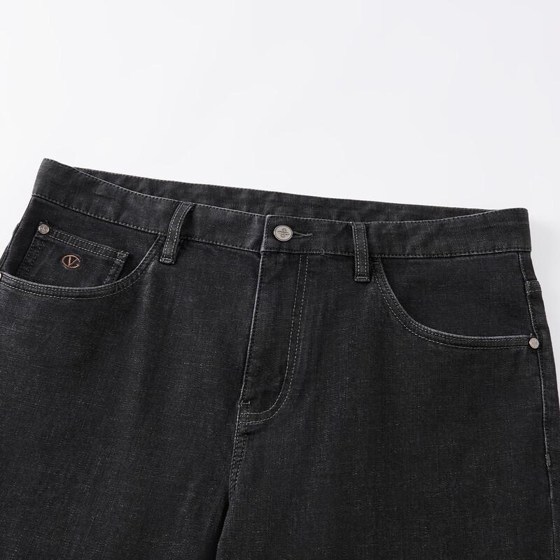 GIOVANNI VALENTINO Мужские джинсы прямого кроя свободного покроя стрейч