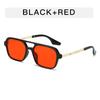 European American Style Men's Sunglasses Square Shape Double Bridge Sun Glasses for Women Vintage Classic Female Glasses