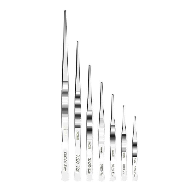 25 см пинцет для укладки волос из нержавеющей стали 304 с круглыми зубцами и нескользящей конструкцией