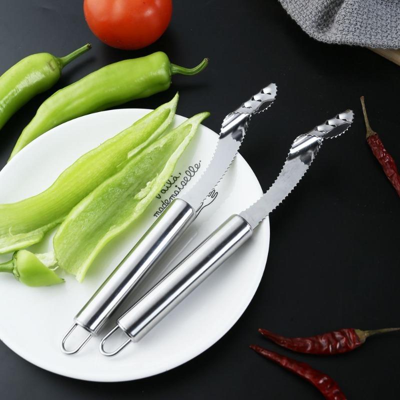 Pepper To The Core To Seed Green Pepper Household Kitchen Utensils Household Stainless Steel Corer Does Not Hurt Hands Not Hot Hands Fast
