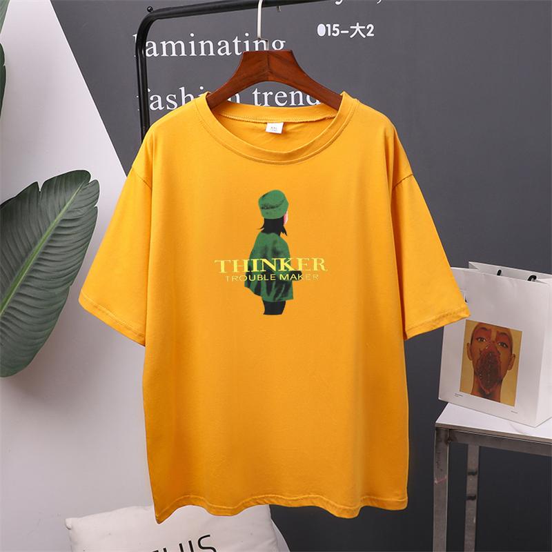 2024 летняя зеленая шляпа для девочек, женская футболка, новые летние хлопковые футболки большого размера с принтом, мягкая женская одежда, топы